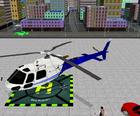 هليكوبتر وقوف السيارات محاكاة 3D