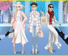 Vinter Hvide Outfits: Dress Up Spil