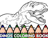 Книжка-раскраска динозавров
