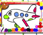 Самолет Книжка-Раскраска
