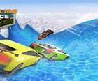 पानी स्लाइड कार स्टंट रेसिंग 3 डी