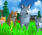 Wolf Simulator Animaux Sauvages D