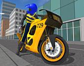 Полицейски симулатор за състезания с мотоциклети 3D