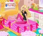Barbie საწოლი ოთახი დეკორი