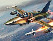 Удар военного самолета: Небесный бой
