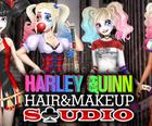 Harley Quinn Haare an Make-up Studio