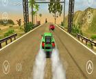 最高速道路の車のレーシングゲーム
