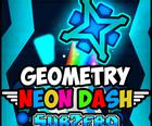 Geometrija Neon Crtice Ispod Nule