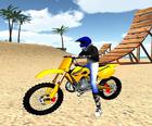 Motocross Cascades de plage Gaz 3D