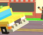 Pixel Carretera Taxi de Depósito: de Coches en 3D Juego de Simulador de