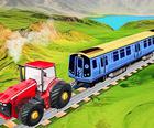 Cadeia Tractor Train reboque jogo 3d