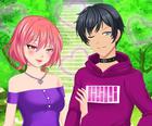 Anime Çiftler Kız için Giydirme Oyunu