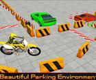 Aparcamiento de Bicicletas: Carreras de Motos Aventura 3D
