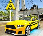 Táxi que conduz o simulador 3D da cidade
