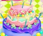 छोटी लड़की-जन्मदिन-केक