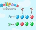 Balloons and scissors