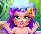 Meerjungfrau-Baby-Badewanne