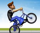 Велосипед на колесах - BMX трюки на велосипеде на колесах