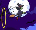 Lietajúce čarodejnice halloween