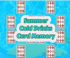 ذاكرة بطاقة المشروبات الباردة في الصيف