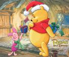 Quebra-cabeça de Natal do Ursinho Pooh
