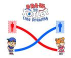 Draw To Toilet - Line Drawing
