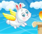 Easter Bunny Flying