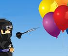 गुब्बारे: निंजा खेल