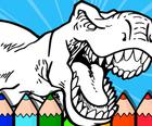 Оцветяване На Динозаври За Деца