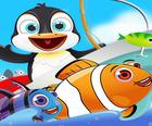 Jogos de peixe para Crianças |Jogos de pinguim de arrasto online