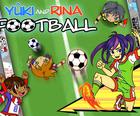 Yuki en Rina Voetbal