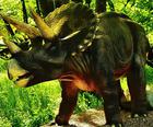 Пъзел на динозавър Трицератопс