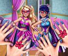 Superhelden-Prinzessinnen-Nägel-Salon