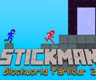 Stickman Blockworld Паркур 2