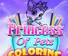 Princesa Dos Animais Para Colorir
