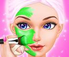 化妆游戏：化妆沙龙游戏的女孩孩子