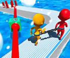 Buz üzərində əyləncəli yarış-əyləncəli və çalışan 3D oyun