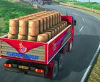 Kierowca Indyjskiego Ciężarówki Dostawa Towarów Cła 