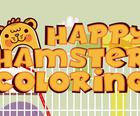 Hamster Feliz Colorir