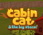 Cabin Cat Storm Survivor