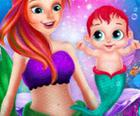 Mermaid neonato cura del bambino