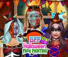 BFF Halloween malowanie twarzy