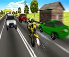 Otoyol Binici Motosiklet Yarışçısı 3D