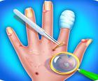 Spaß Babypflege Kinder Spiel-Hand Haut Arzt