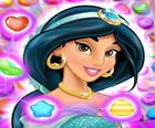 Jasmine Aladdin Zápas 3 Puzzle