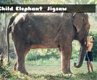 Kind-Elefant-Puzzle