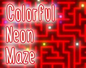 Kolorowy Neon Maze