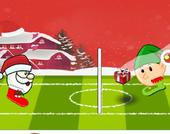 Футбол с главата на Санта зима