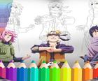 Naruto Shippuden Libro para colorear: dibujar Libro Ninja