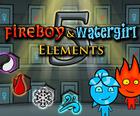 Jeu de Fireboy et Watergirl 5 Éléments